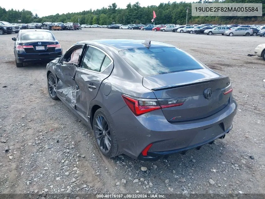 2021 Acura Ilx Premium A-Spec Packages/Technology A-Spec Packages VIN: 19UDE2F82MA005584 Lot: 40176167