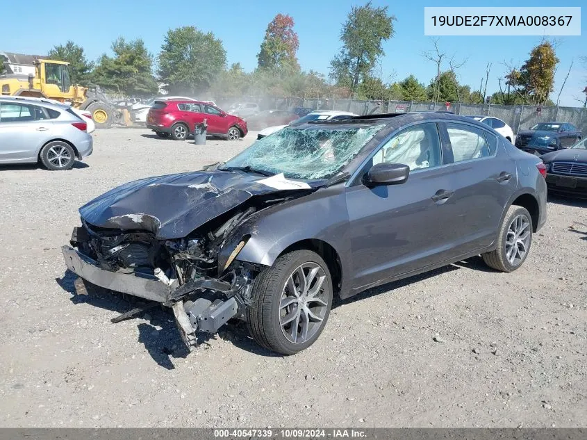 2021 Acura Ilx Premium/Technology VIN: 19UDE2F7XMA008367 Lot: 40547339