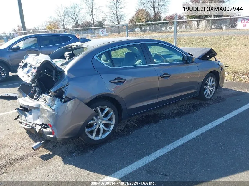 2021 Acura Ilx Standard VIN: 19UDE2F3XMA007944 Lot: 40700314