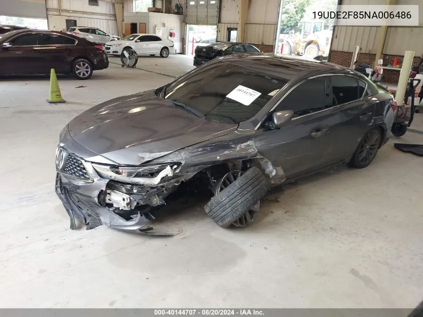 19UDE2F85NA006486 2022 Acura Ilx Premium A-Spec/Technology