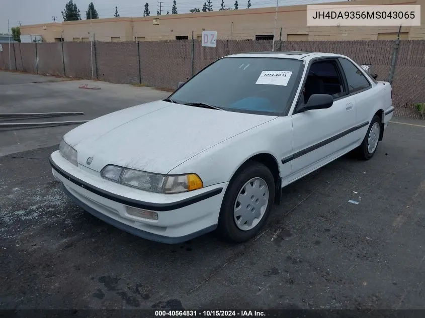 1991 Acura Integra Ls VIN: JH4DA9356MS043065 Lot: 40564831