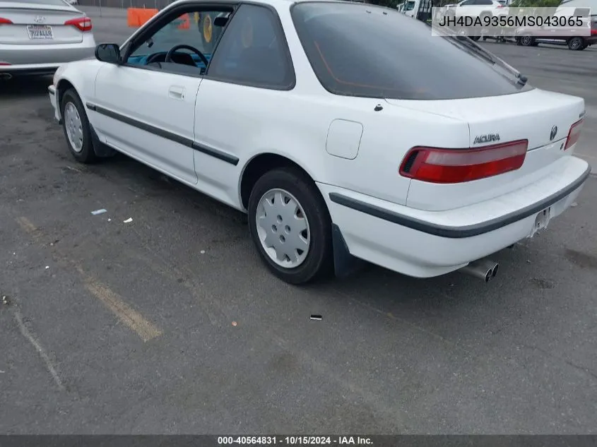 1991 Acura Integra Ls VIN: JH4DA9356MS043065 Lot: 40564831