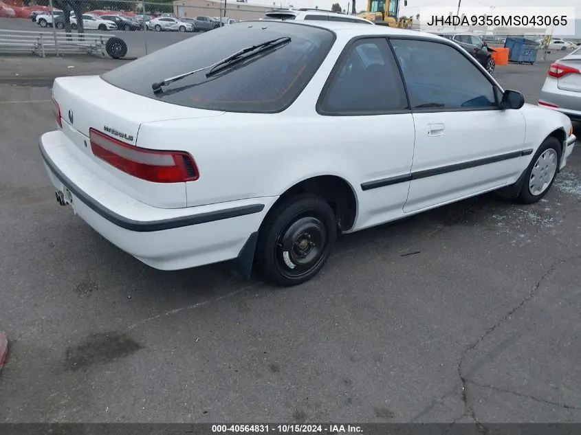 1991 Acura Integra Ls VIN: JH4DA9356MS043065 Lot: 40564831