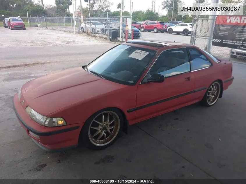 1991 Acura Integra Gs VIN: JH4DA9365MS030087 Lot: 40608199