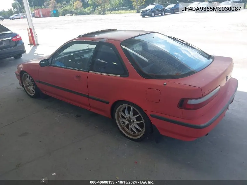 1991 Acura Integra Gs VIN: JH4DA9365MS030087 Lot: 40608199