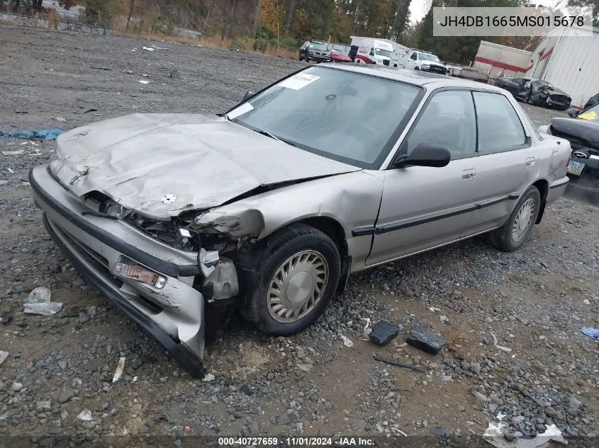 1991 Acura Integra Gs VIN: JH4DB1665MS015678 Lot: 40727659