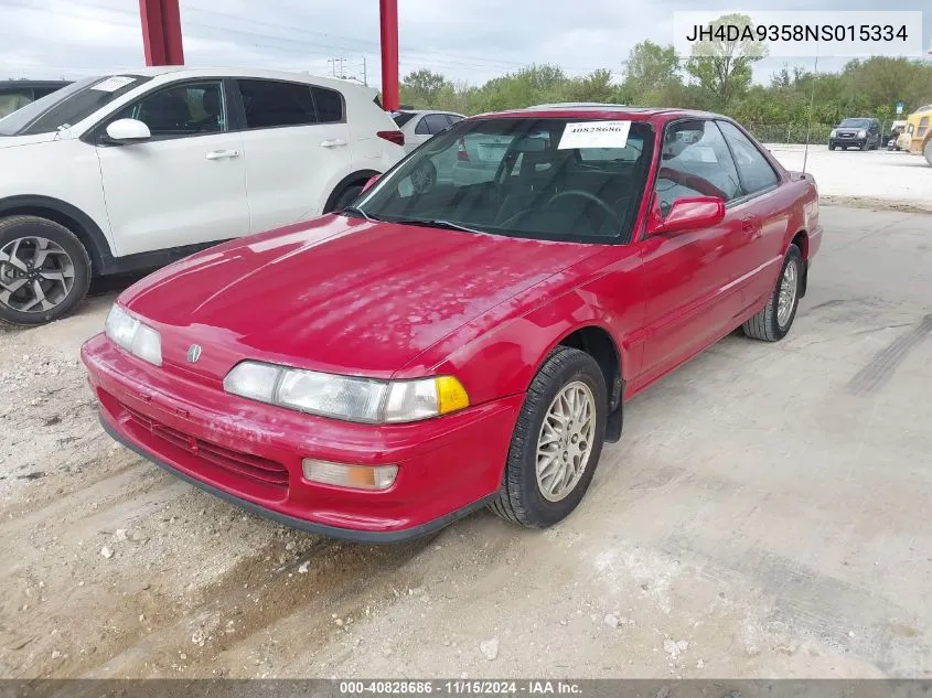 1992 Acura Integra Ls VIN: JH4DA9358NS015334 Lot: 40828686