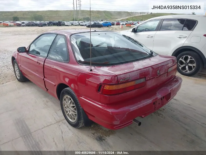 1992 Acura Integra Ls VIN: JH4DA9358NS015334 Lot: 40828686