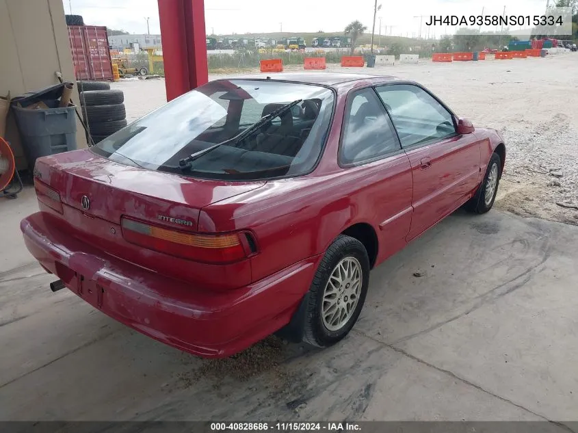 1992 Acura Integra Ls VIN: JH4DA9358NS015334 Lot: 40828686