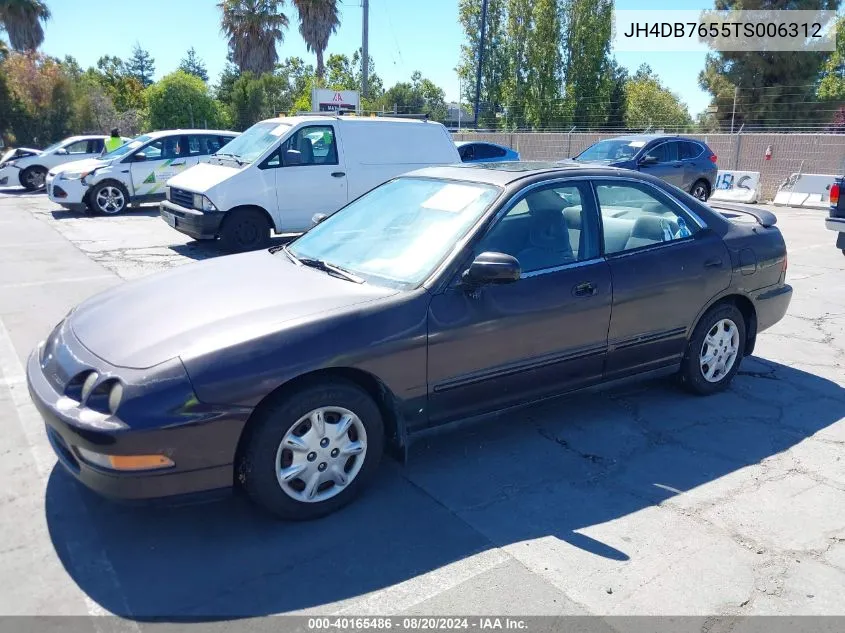 1996 Acura Integra Ls VIN: JH4DB7655TS006312 Lot: 40165486