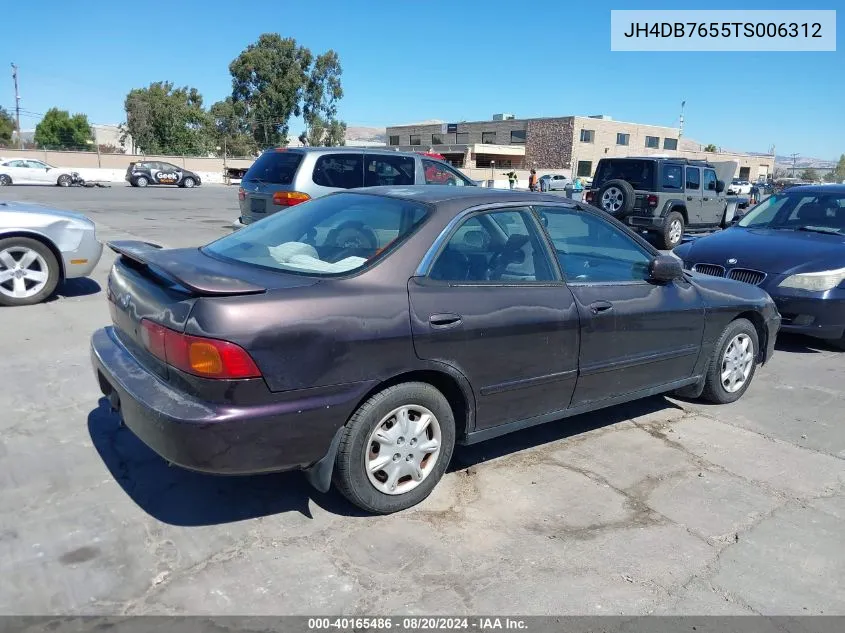 1996 Acura Integra Ls VIN: JH4DB7655TS006312 Lot: 40165486