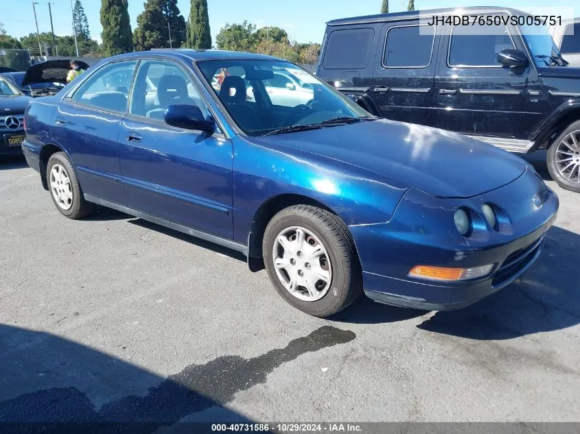 1997 Acura Integra Ls VIN: JH4DB7650VS005751 Lot: 40731586