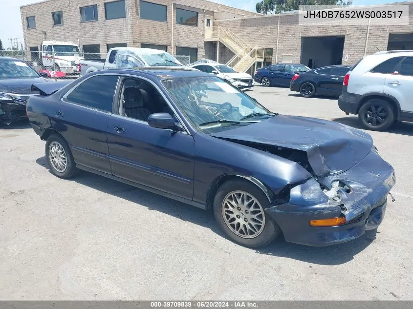 1998 Acura Integra Ls VIN: JH4DB7652WS003517 Lot: 39709839