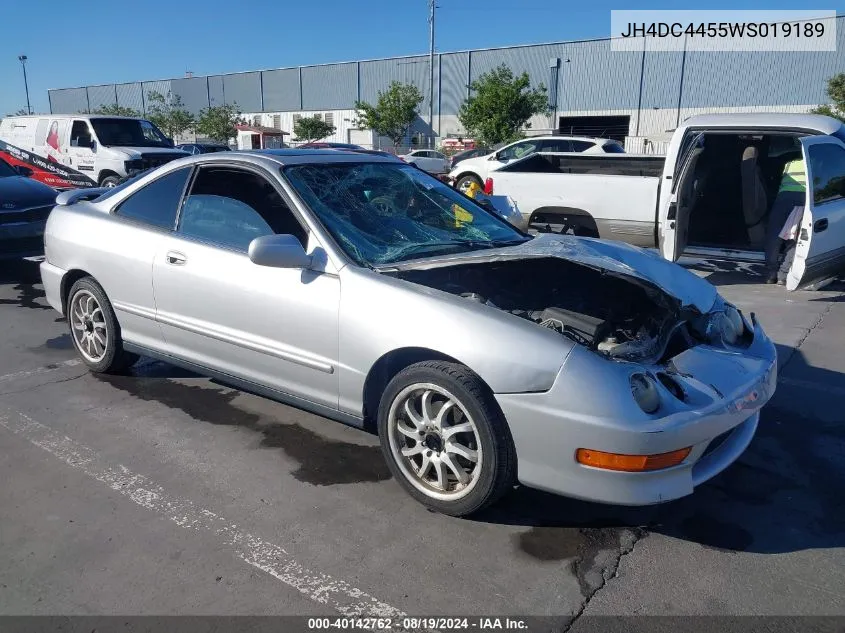 1998 Acura Integra Ls VIN: JH4DC4455WS019189 Lot: 40142762