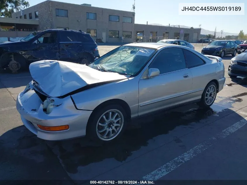 1998 Acura Integra Ls VIN: JH4DC4455WS019189 Lot: 40142762