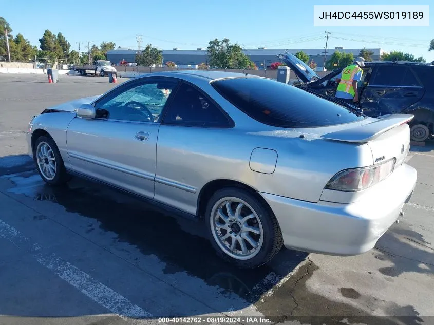 1998 Acura Integra Ls VIN: JH4DC4455WS019189 Lot: 40142762