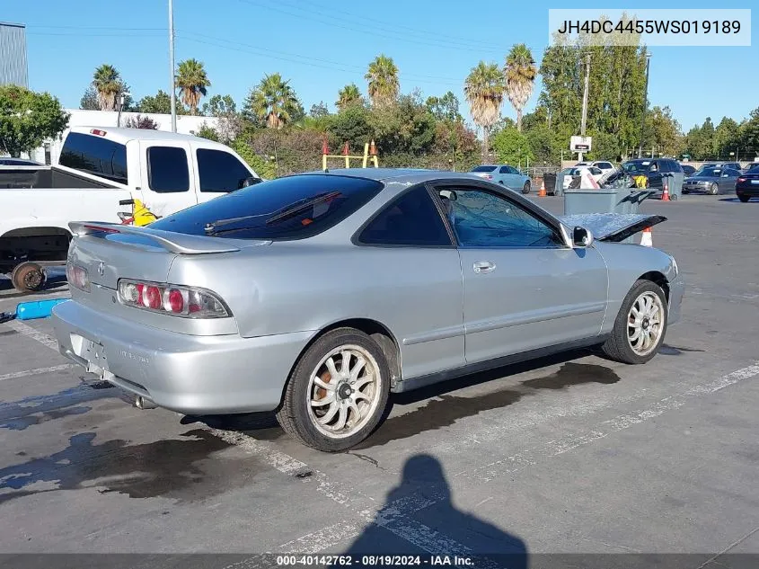 1998 Acura Integra Ls VIN: JH4DC4455WS019189 Lot: 40142762