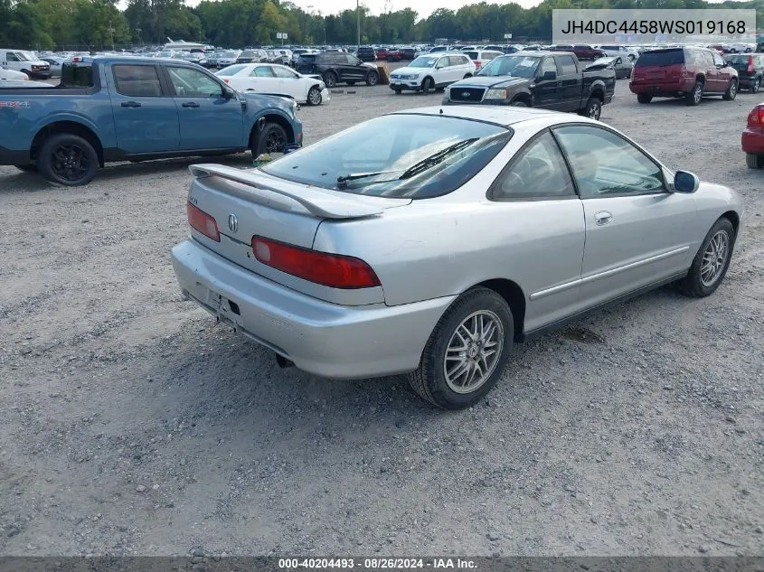 1998 Acura Integra Ls VIN: JH4DC4458WS019168 Lot: 40204493