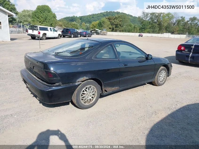 1998 Acura Integra Ls VIN: JH4DC4353WS011500 Lot: 40244175