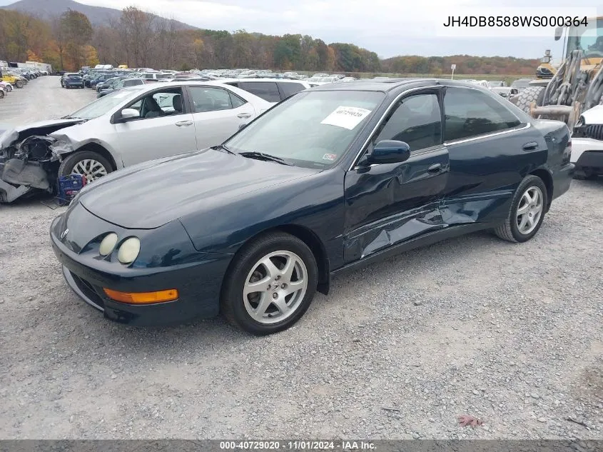 1998 Acura Integra Gs-R VIN: JH4DB8588WS000364 Lot: 40729020