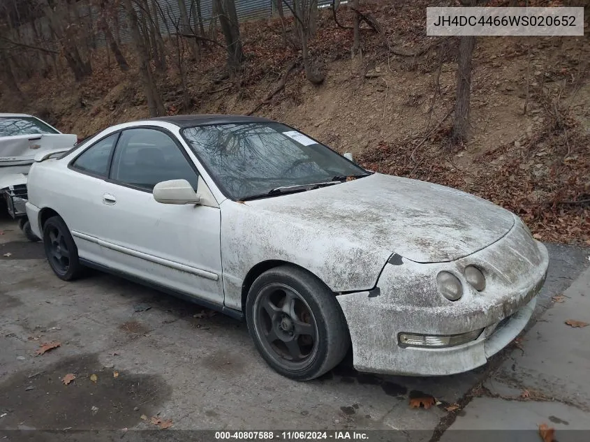 1998 Acura Integra Gs VIN: JH4DC4466WS020652 Lot: 40807588