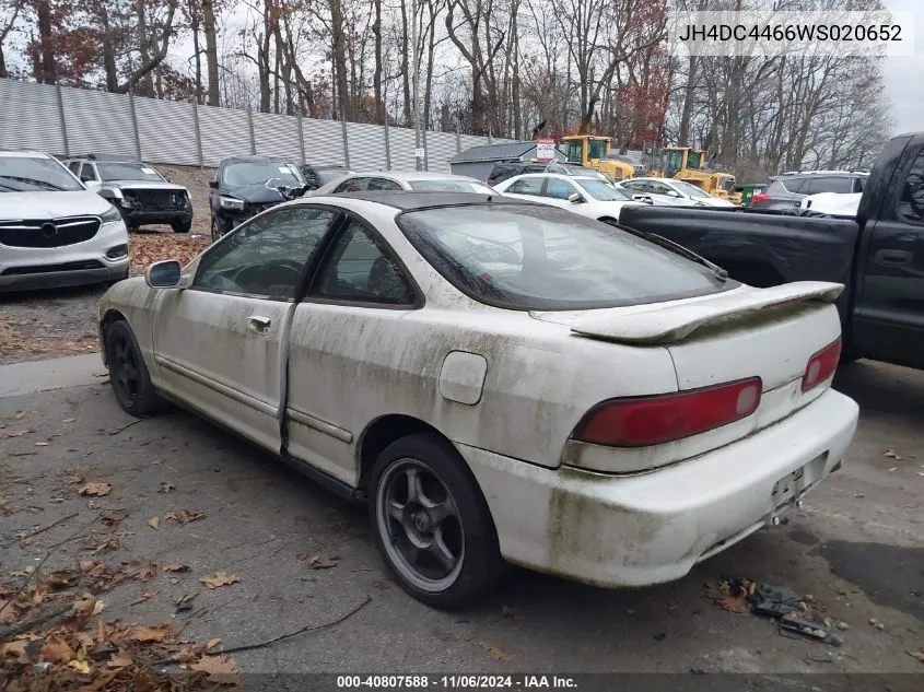 1998 Acura Integra Gs VIN: JH4DC4466WS020652 Lot: 40807588