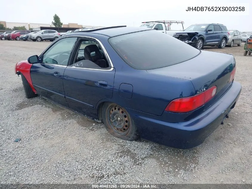 1999 Acura Integra Ls VIN: JH4DB7652XS003258 Lot: 40453265