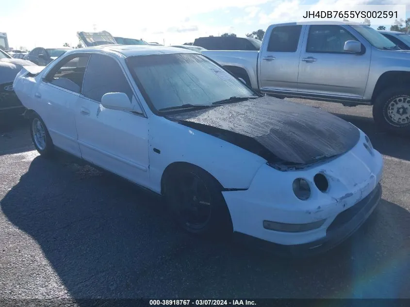 JH4DB7655YS002591 2000 Acura Integra Ls