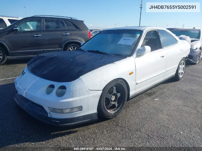 JH4DB7655YS002591 2000 Acura Integra Ls