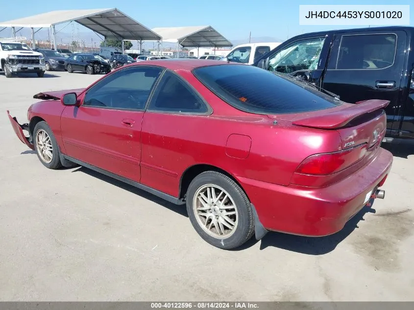 JH4DC4453YS001020 2000 Acura Integra Ls