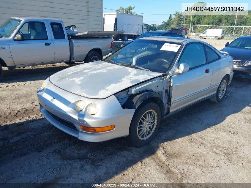 2000 Acura Integra Ls VIN: JH4DC4459YS011342 Lot: 40409229