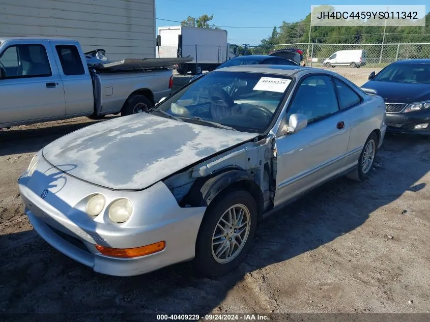 2000 Acura Integra Ls VIN: JH4DC4459YS011342 Lot: 40409229