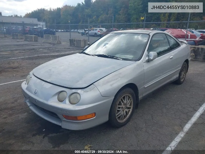 2000 Acura Integra Ls VIN: JH4DC4455YS010883 Lot: 40482729