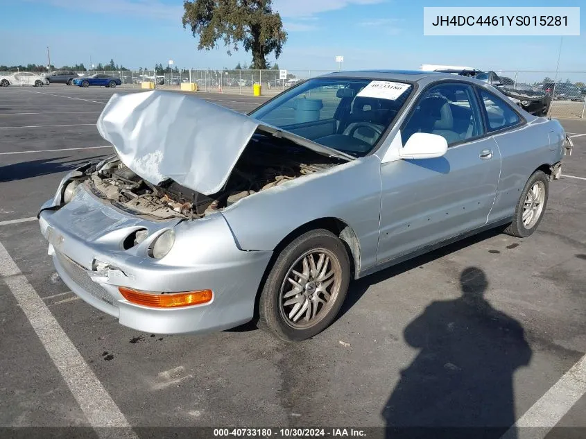 2000 Acura Integra Gs VIN: JH4DC4461YS015281 Lot: 40733180