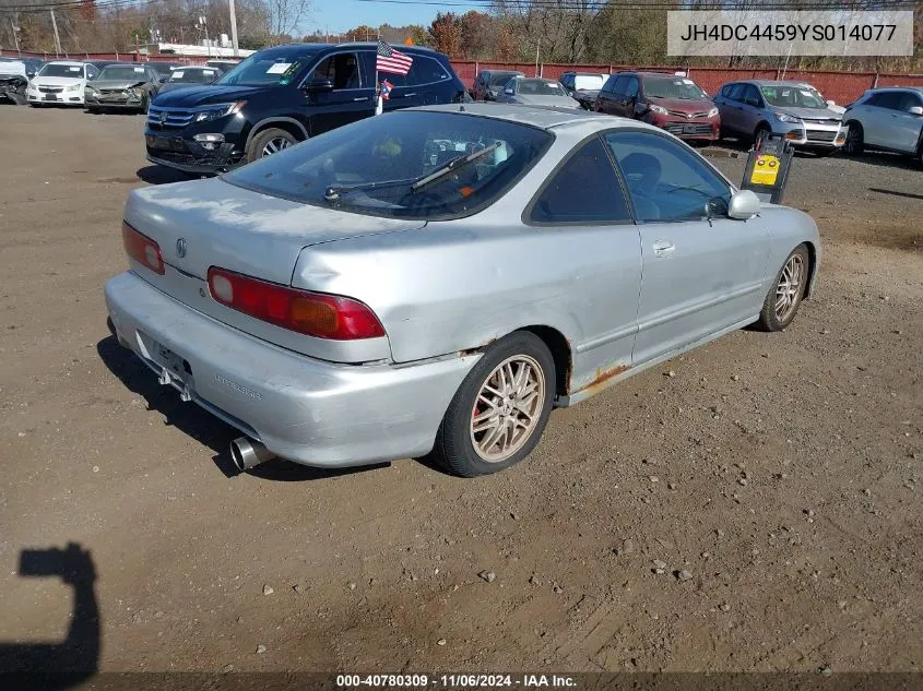 2000 Acura Integra Ls VIN: JH4DC4459YS014077 Lot: 40780309