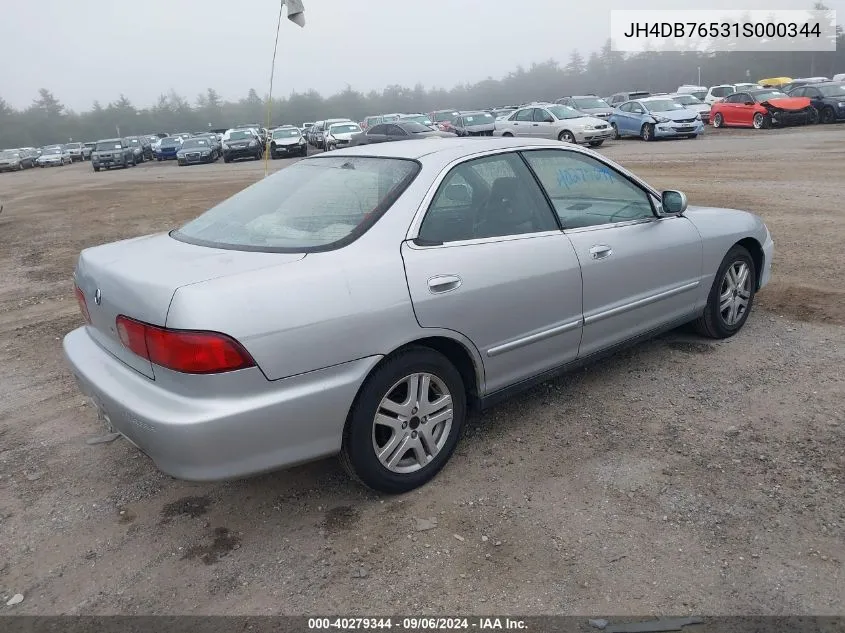 2001 Acura Integra Ls VIN: JH4DB76531S000344 Lot: 40279344