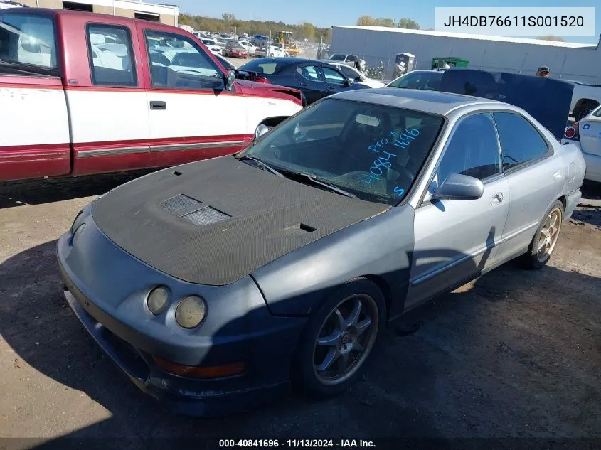 2001 Acura Integra Gs VIN: JH4DB76611S001520 Lot: 40841696