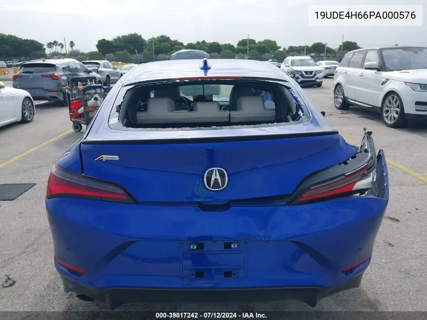 2023 Acura Integra A-Spec W/ Technology VIN: 19UDE4H66PA000576 Lot: 39817242