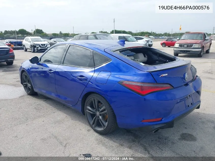 2023 Acura Integra A-Spec W/ Technology VIN: 19UDE4H66PA000576 Lot: 39817242