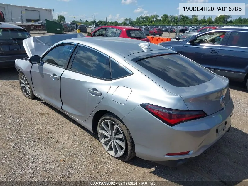 2023 Acura Integra VIN: 19UDE4H20PA016785 Lot: 39899002