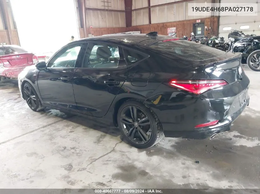 2023 Acura Integra A-Spec W/ Technology VIN: 19UDE4H68PA027178 Lot: 40057777