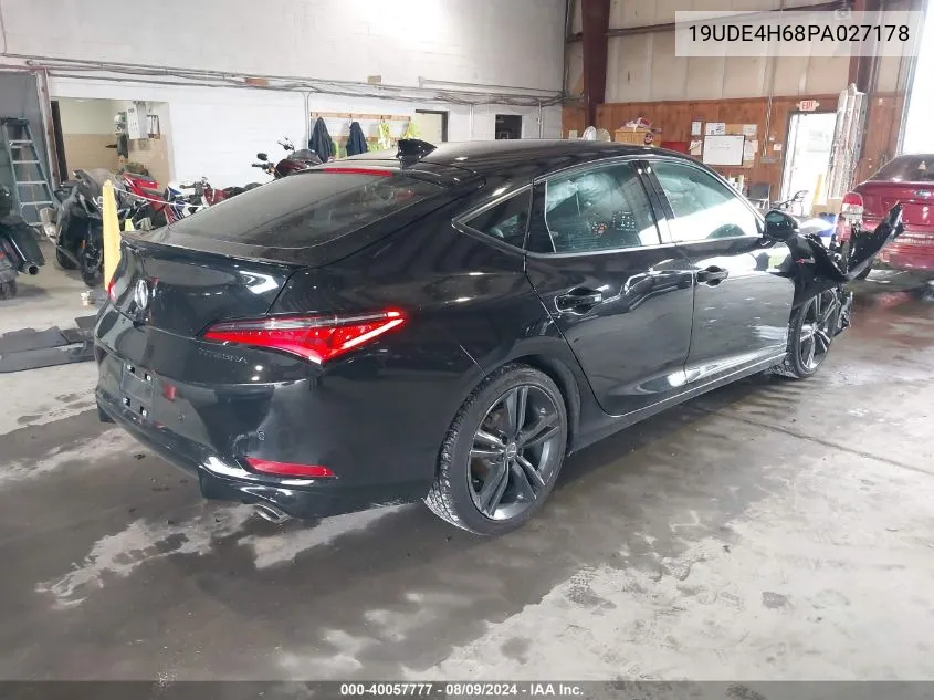 2023 Acura Integra A-Spec W/ Technology VIN: 19UDE4H68PA027178 Lot: 40057777