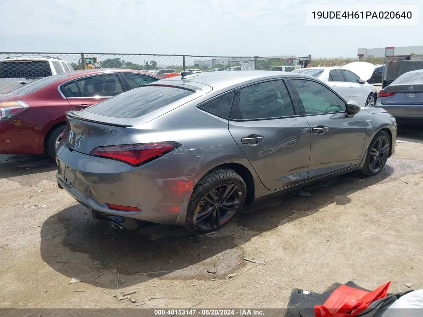 2023 Acura Integra A-Spec Tech VIN: 19UDE4H61PA020640 Lot: 40153147