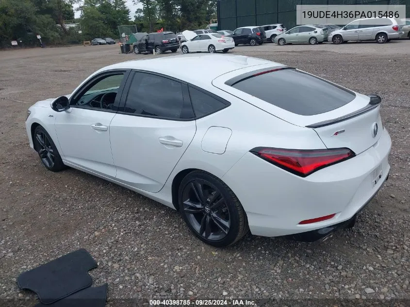 2023 Acura Integra A-Spec VIN: 19UDE4H36PA015486 Lot: 40398785