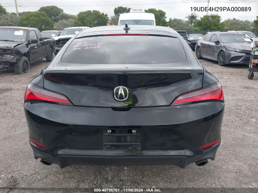 2023 Acura Integra VIN: 19UDE4H29PA000889 Lot: 40795761