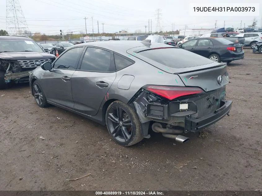 2023 Acura Integra A-Spec VIN: 19UDE4H31PA003973 Lot: 40889919