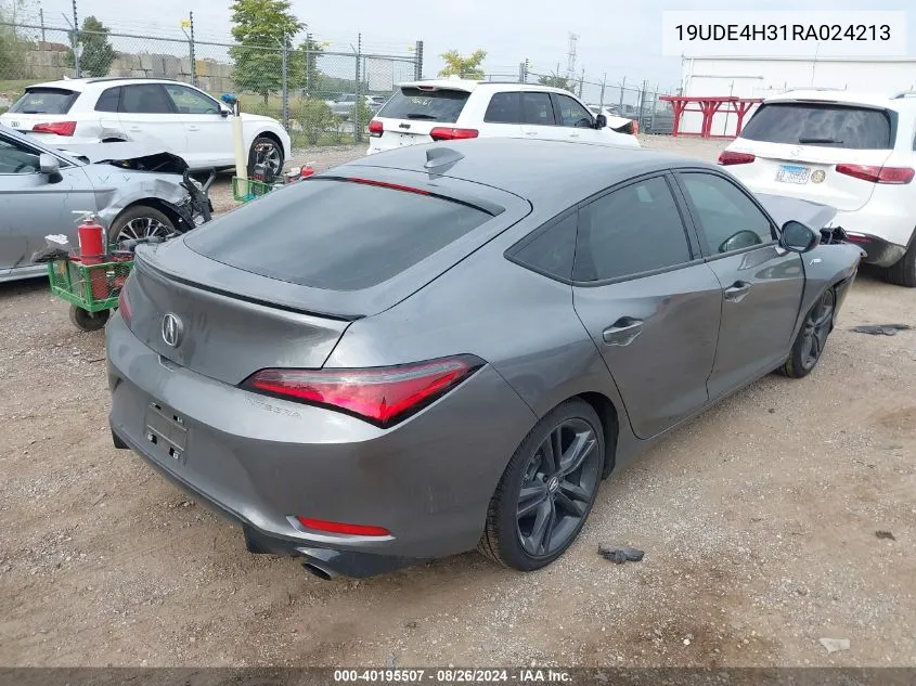 2024 Acura Integra A-Spec VIN: 19UDE4H31RA024213 Lot: 40195507