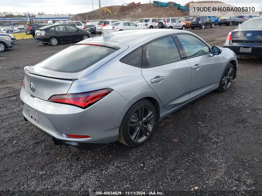 2024 Acura Integra A-Spec W/ Technology VIN: 19UDE4H60RA005310 Lot: 40834529