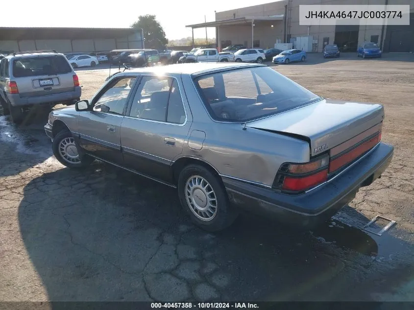 1988 Acura Legend Sr VIN: JH4KA4647JC003774 Lot: 40457358