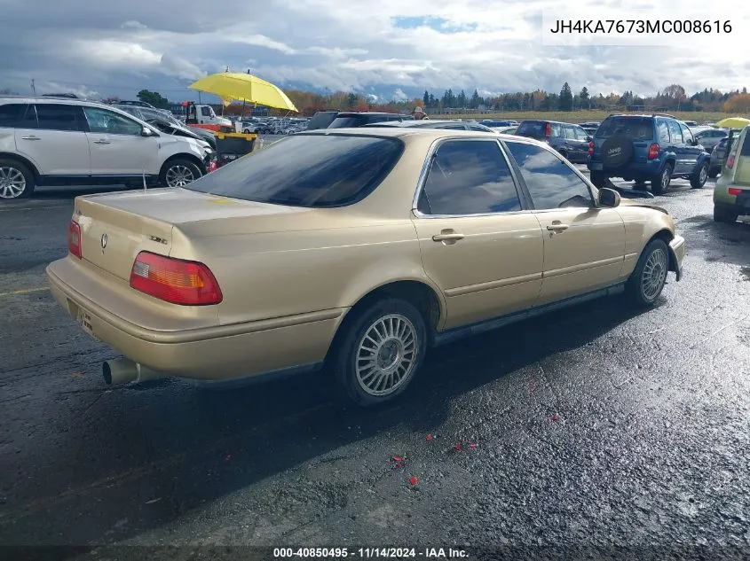 1991 Acura Legend Ls VIN: JH4KA7673MC008616 Lot: 40850495